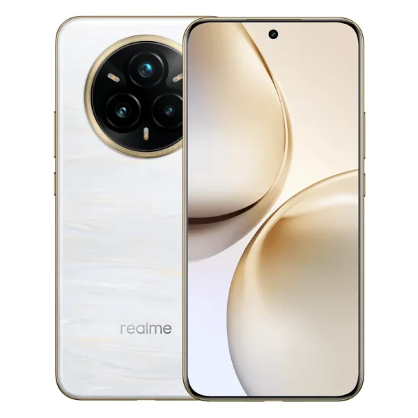 Realme 14 Pro Plus Monet Gold front and back